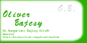 oliver bajcsy business card